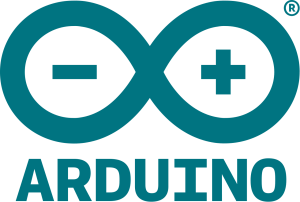 The logo of Arduino